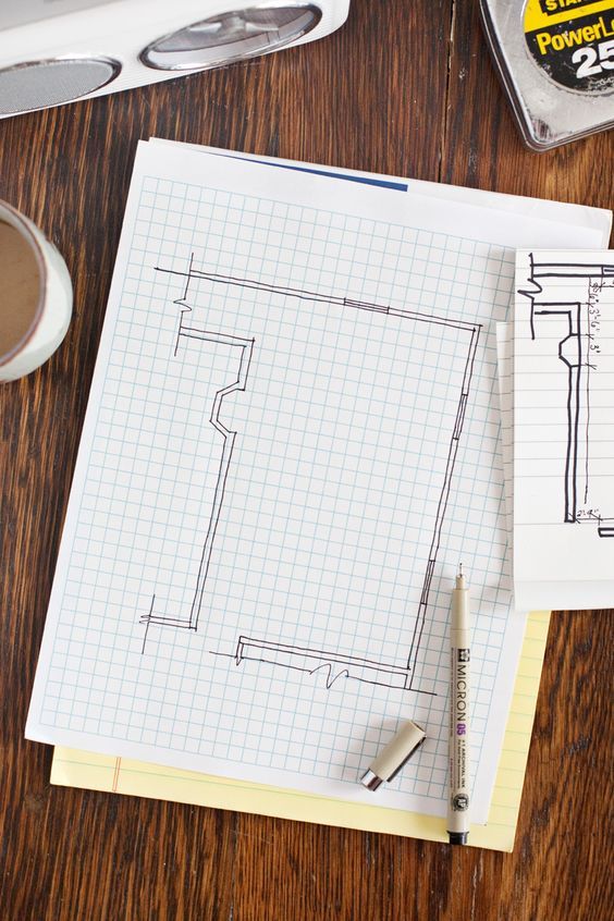 draw and make detailed plans before you start renovating, it's very important to follow the plan