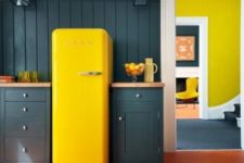 colorful appliances are always great touch to a ktichen