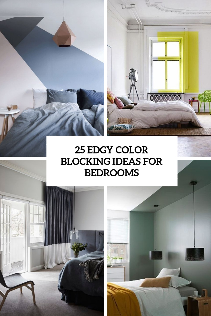 edgy color blocking ideas for bedrooms