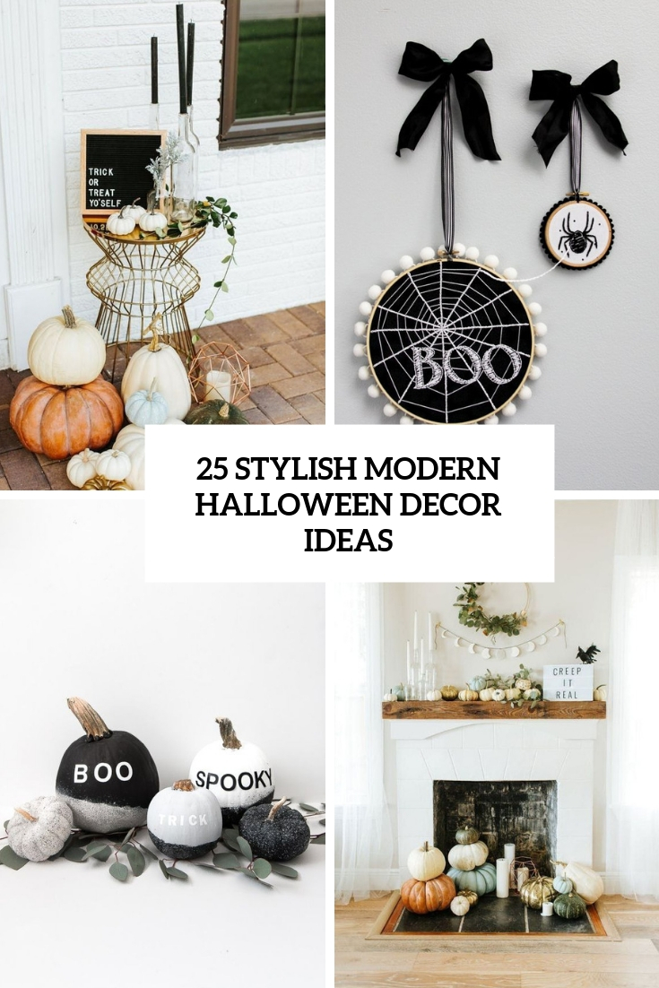stylish modern halloween decor ideas