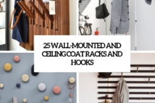 25 wall-mounted and ceiling coat racks and hooks cover