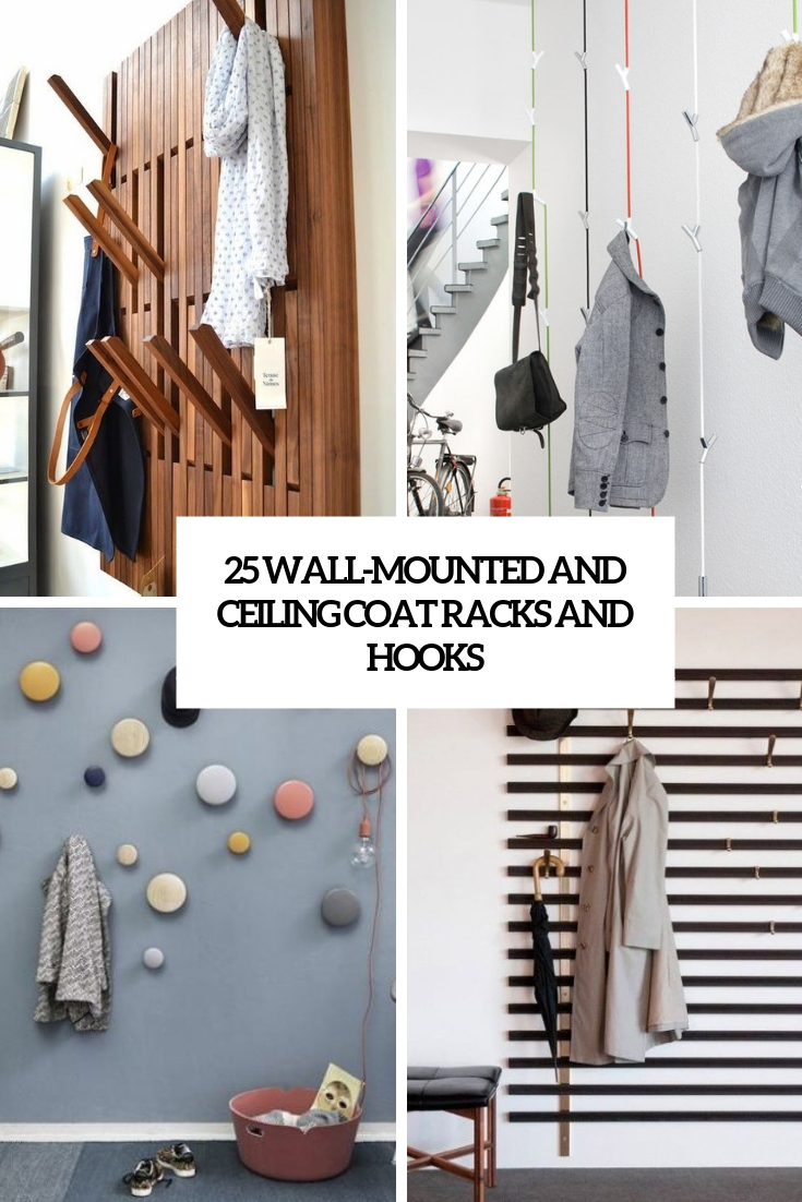25 Wall-Mounted And Ceiling Coat Racks And Hooks