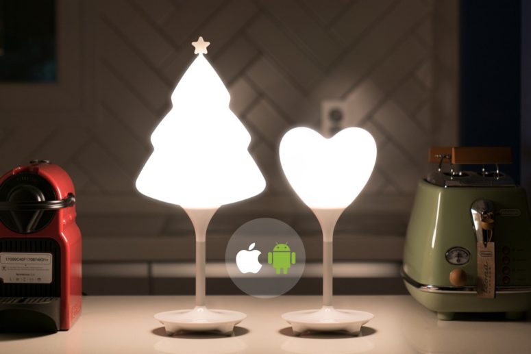 Cute SNO Tree And Heart Ambient Lamps