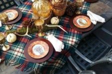 plaid is pserfect for fall and thanskgiving decor