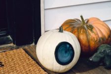 12 skip traditional pumpkin decor ideas and go for a gorgeous agate geode pumpkin for a strong boho feel