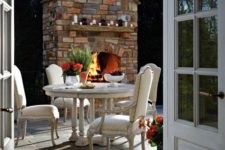 13 invite your guests to the patio with a hearth or a fireplace to make the ambience cozier