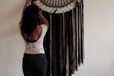 17 if you love dream catchers, make a bold statement this Halloween hanging such an oversized piece in black