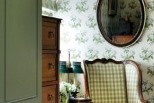 floral wallpaper is perfect for a cottage home