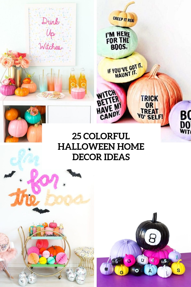 25 Colorful Halloween Home Decor Ideas