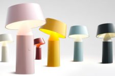 01 Bicoca lamp is a cute and functional piece, and its main advantage is that it can pivot to illuminate what you need