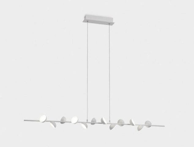 This is a pendant lamp that comprises one single branches with lights