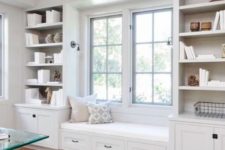 08 a cozy window seat will make your home office more inviting and this space will allow you relaxing