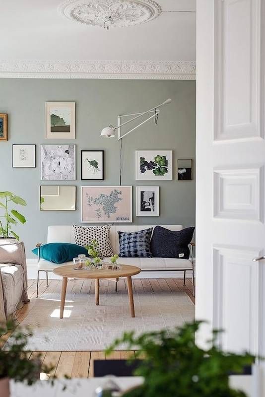 pale greens are also a good idea to make your Scandi space more interesting and catchy