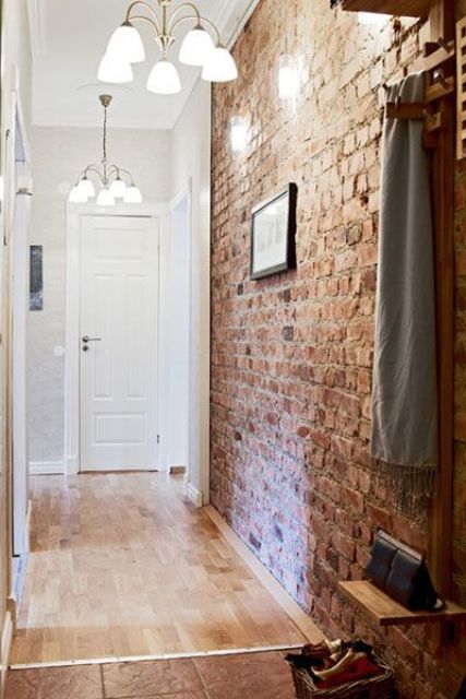 expose your brick walls wherver you have them, they are a great decor feature of industrial style
