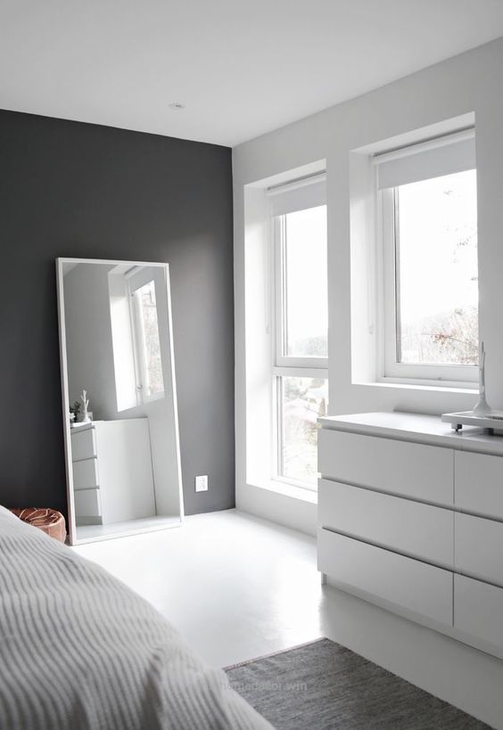 negative space is a must for a minimalist room, plus it raises your mood and makes you feel at ease