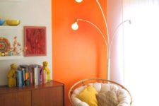 18 lots of pillows and soft upholstery plus a colorful accent here make the reading nook special
