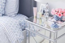 20 a mirror bedside table will make your space more glam-like and more chic