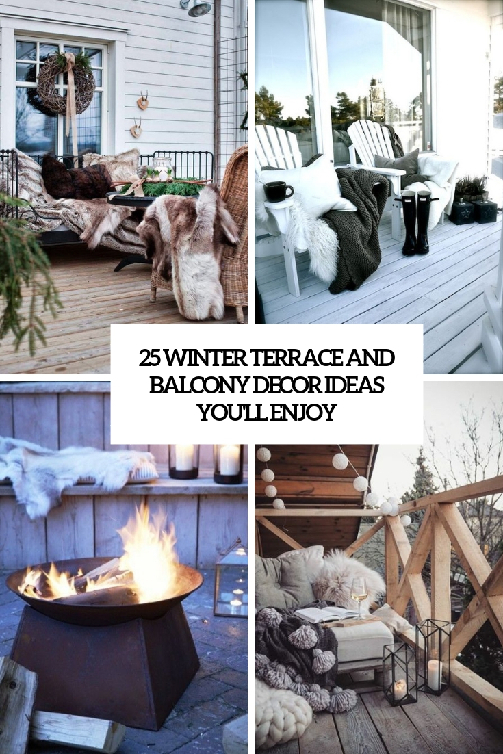 winter terrace and balcony decor ideas you'll enjoy