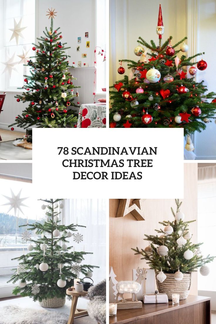 scandinavian christmas tree decor ideas