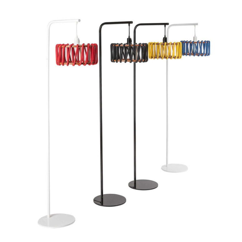 The lamps are avilable in black and white and with various bold colors of cord to match your interior
