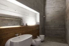 concrete bathroom design is great for modern homes