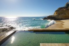 infinity pool on a cliff
