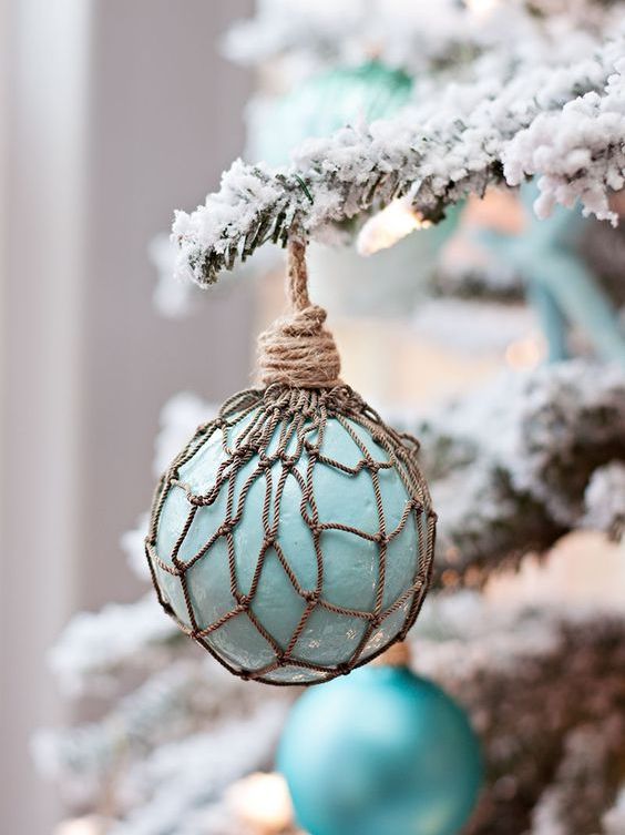a faux glass float Christmas ornament is ideal for tree decorating and will take you a couple of minutes to craft