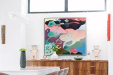 20 a bold and colorful artwork can be a nice focal point for your eclectic space