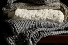 23 if you feel like crafting, DIY some cozy fabric, crochet and knit throws for your hygge holidays