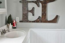 25 add large plywood letters to the wall and voila – you won’t need more than that