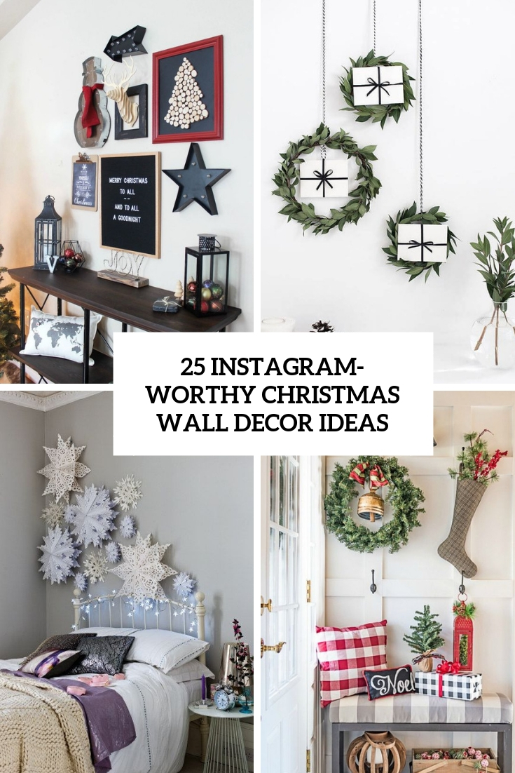 instagram worthy christmas wall decor ideas