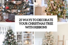 25 ways to decorate your christmas tree with ribbons cover