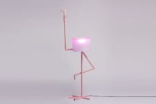 01 ‘I Am Cutie’ is a fun and quirky lamp in pink and it features a flamingo standing on one leg