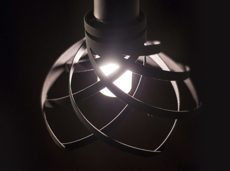 3D Pendant Lamp That Dims With A Twist