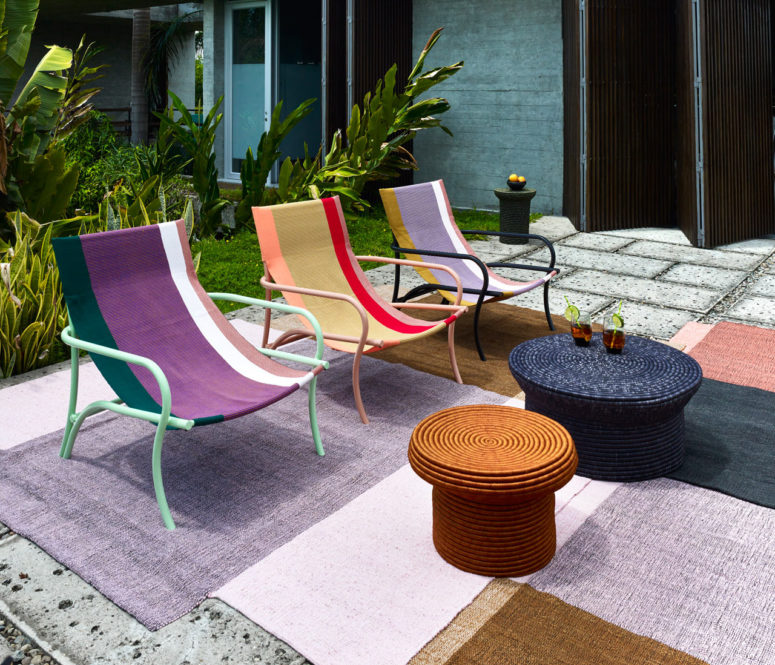 Maraca Lounge Chair With Ethic Patterns