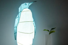 01 These Paperlamps are geometric and show off endangered animals while bringing light to your space