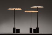 01 These lamps are inspired by fungi and are produced using mycelium as a material