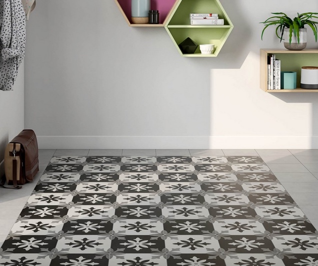 This collection of mosaic porcelain tiles is a great idea to rock if you want to make your space brighter and catchier