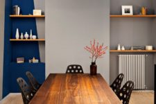 blue toches works well in contemporary decors