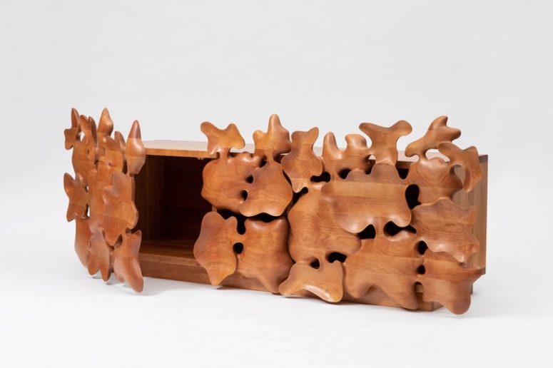 Furniture Series Of Hand-Carved Wooden Shapes