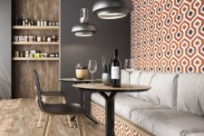 geometric print on tiles is perfect to add a geometric touch to any space