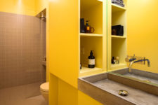 yellow bathroom design