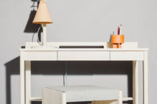 a minimalist desk design suitable for modern interiors