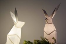 09 A duo of geometric rabbits is a gorgeous idea for your space