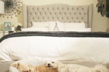 09 a little upholstered bench or couch can be used by your pets for sleeping easily