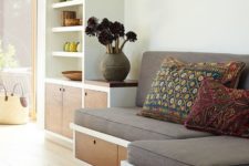 10 a built-in seating with storage drawers is a nice idea for a kitchen, it’s a ready breakfast nook with storage