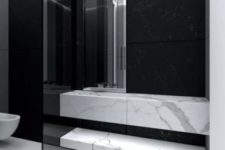 11 a smoked glass toilet door divides the zones in your bathroom gently, subtly, yet stylishly and edgy