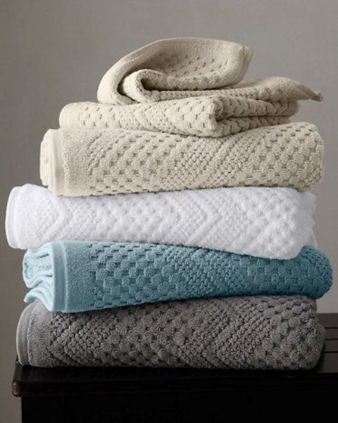 buy at least two sets of towels and try to match them with your bedding