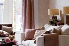 14 touches of dusty pink in a neutral space bring girlish vibes and elegance