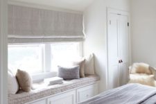 here is a practical idea to use a window sill in a bedroom